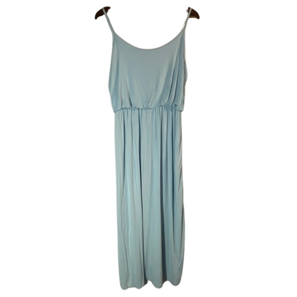 Olivia Rae Maxi Dress Sz L Light Blue Sleeveless Casual Dress Women Flowy - Picture 2 of 8